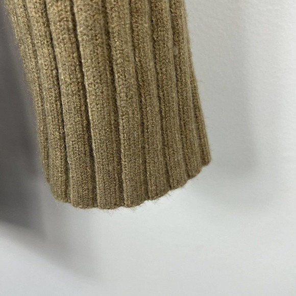 Zara Tan Chunky Knit Romper Jumpsuit Playsuit Size M Ribbed Knit - Picture 12 of 14